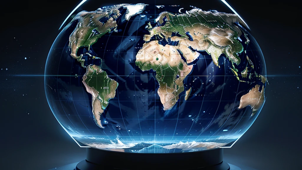 digital world globe, global network, connectivity, data transfer, cyber technology and telecommunications, lines connecting different parts of the speed, visual effects and filters based on artificial intelligence 3D