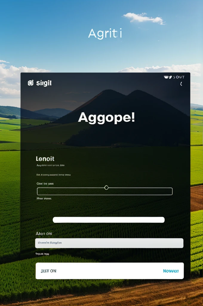 Can you create agriculture app login page & signup page ui