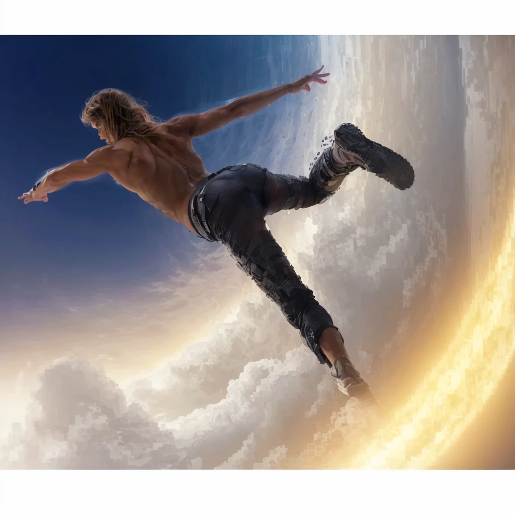A person on their back being sucked into a vortex or portal. Photorealism, full view, highly detailed image, very realistic, hyperrealism, Ultra HD, 8k, 5, sharp focus, intricate and mysterious masterpiece. (Long exposure photography Very detailed close-up portrait artistic illustration: final quality, medium shot, backlight, Rich and striking. Enigmatic and mysterious manipulations (composition of the rule of thirds), ((detailed environment with strong lines) Lo best quality, in camera, white light, warm and clean aesthetics, dazzling screen composed of millions of brilliant ultraviolet rays, HDR.