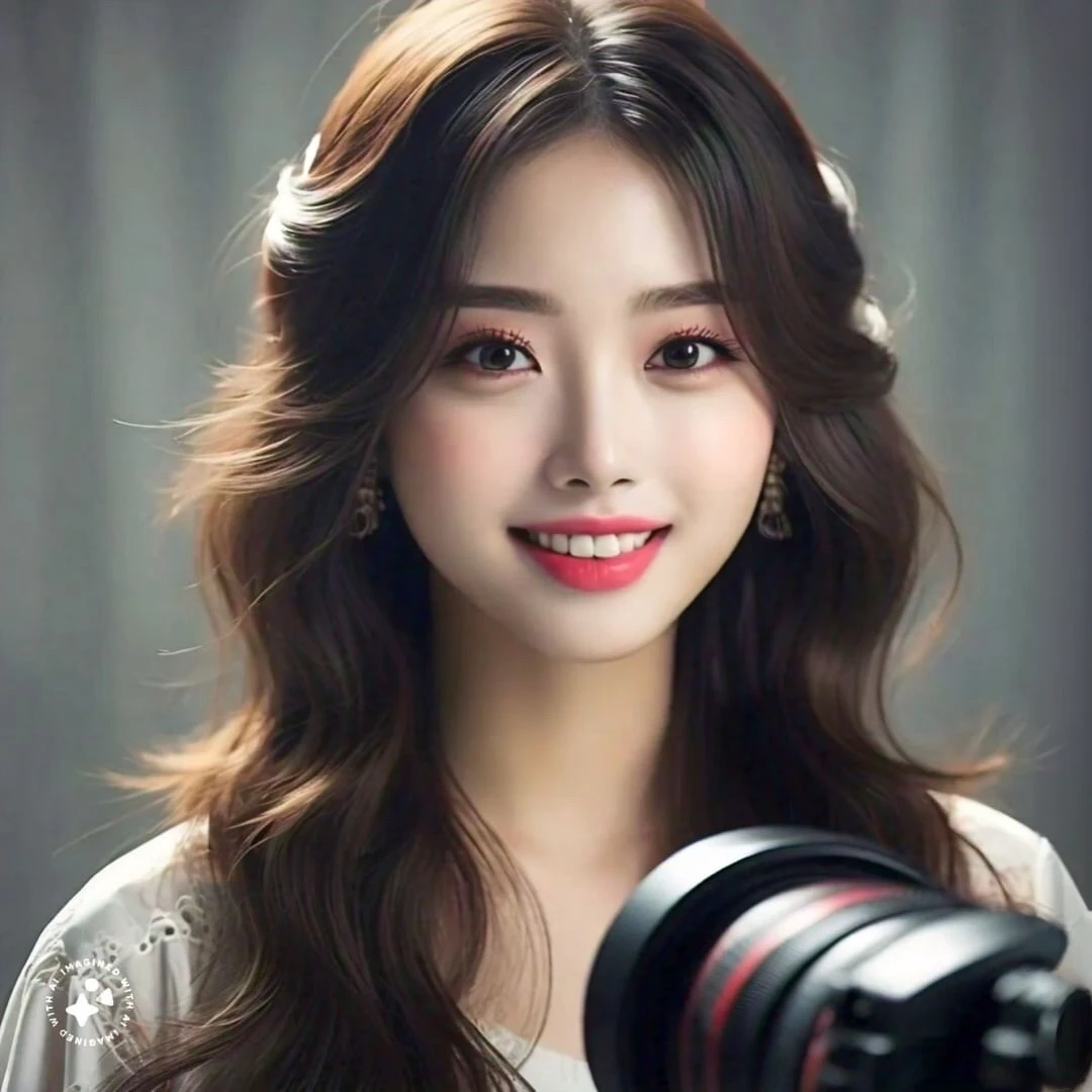 Girl in photo studio