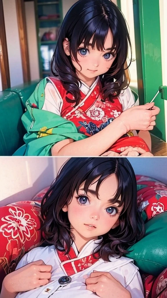 Official Art, wallpaper, Very detailed, (((Very detailedな目と顔))), shut up., masterpiece, highest quality, Realistic portraits, (ZenTangle, Mandala, Tangle, EnTangle), Complex clothing, Very detailed, Dynamic Angle, The most beautiful form of chaos, elegant, Brutalist Design, Vibrant colors, Romantic Chinese Flowers