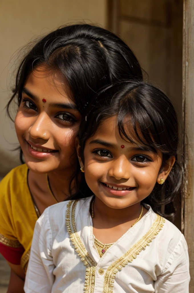 Beautiful Indian kid smile 