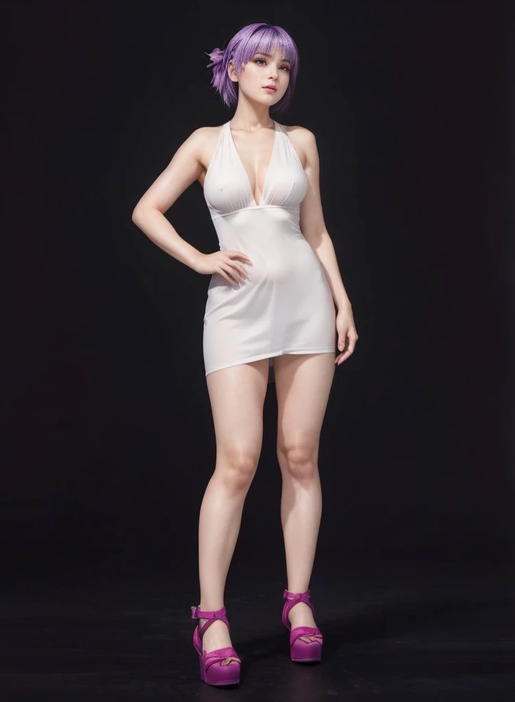 Ayane, (best qualityer,ultra detali,realisitic:1.37), Ayane, beautifull detailed face,perfect symmetry,perfectly shaped body,perfect make-up,bright coloured,studio lighting