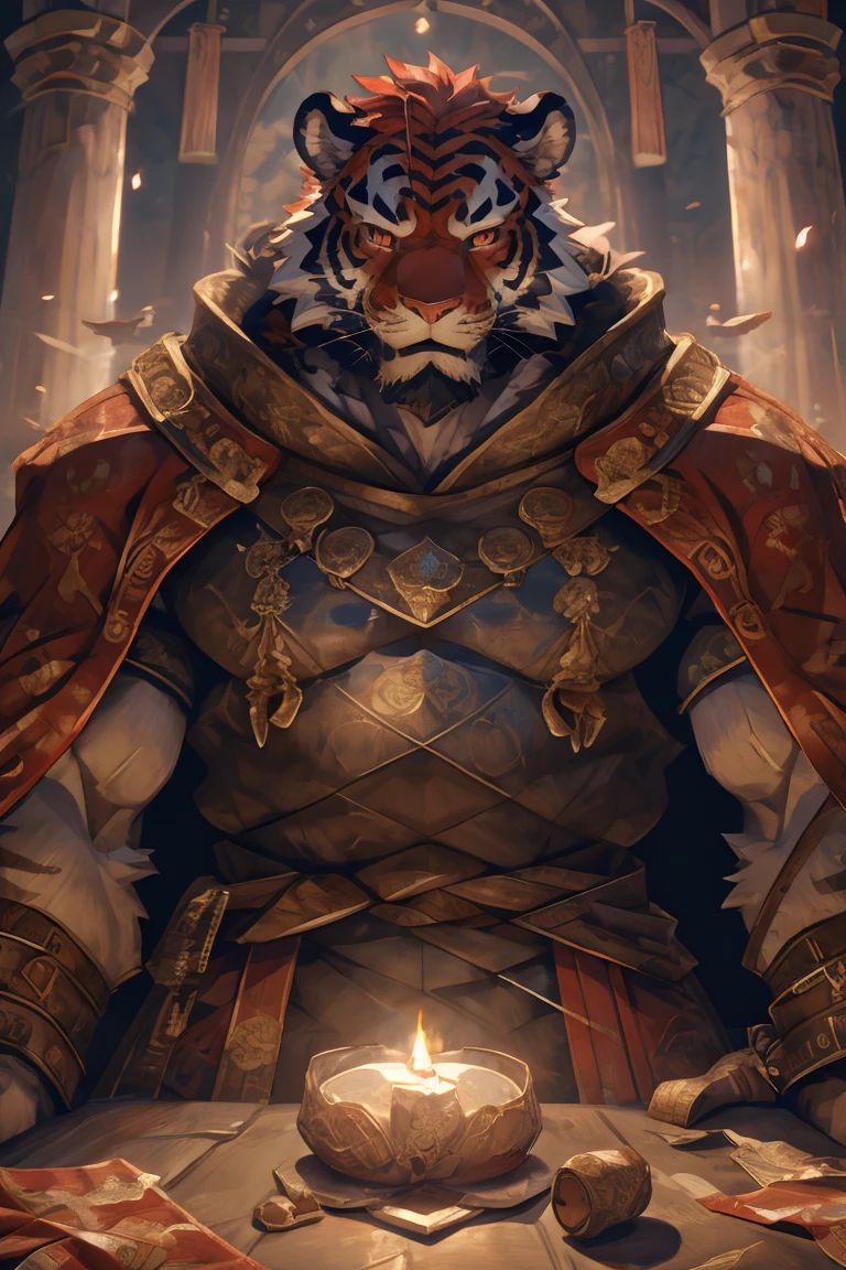 (赤红色tiger),(赤红流火Military commander战袍),(Holding a long sword),Awesome posture,Sitting quietly on the edge of the cliff,(The background is a city with bright lights.:1.2),Abdominal muscles,完美的masterpiece,Various facial details,Close-up view,specific description,masterpiece,cg,(Red eyes),Crimson pattern,Crimson tail,Military commander,Heroic,tiger,Crimson fur,Detailed facial details,),(Half Body),(Long feather),((middle aged)),(Face Focus:1.3),(16K),HD,Red and white abdomen,temple,beard,(Face lines),Heterochromia,(Red battle robe),(Crimson hair),Strong,muscle,(high resolution:1.3),