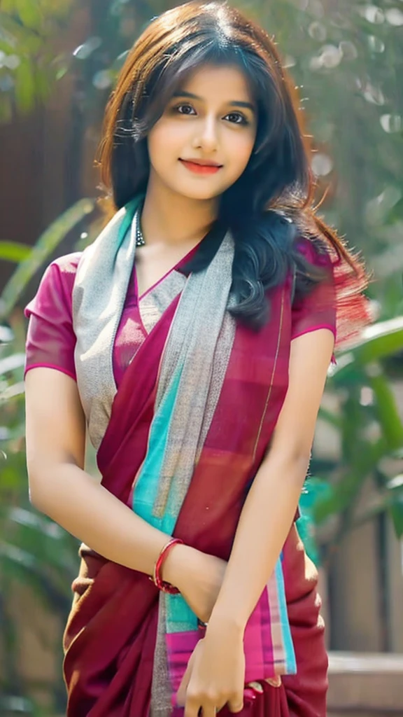 Beautiful Indian bàby girl of 2 in saree