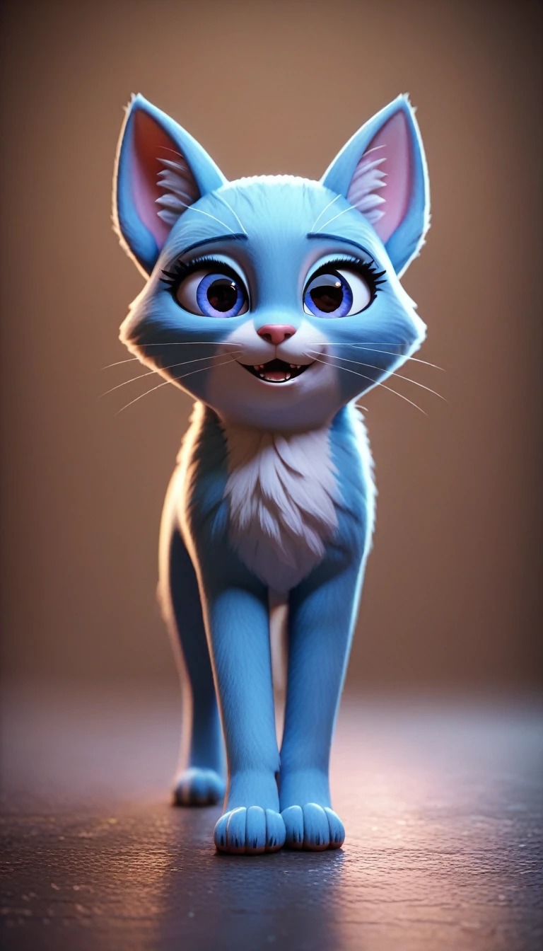 Close-up shot of a cat, whole body, has a blue sword, Wearing dark armor, Castle Background, High resolution, masterpiece, Highest quality, Super detailed, Super detailed, Ultra-realistic,
Hong Kong Style, 3D Fluffy, Cute and adorable close-ups, Cute big round reflective eyes, Long fuzzy fur, Pixar Rendering, unreal engine Cinematic smooth, Exquisite detail, Cinematic