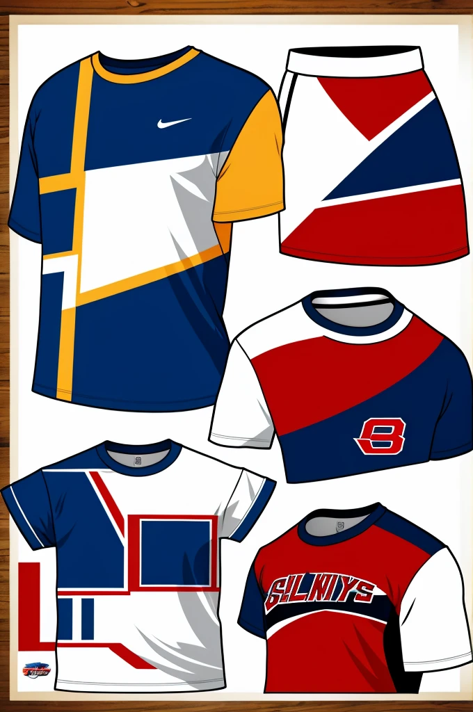 Designs for sports t-shirts