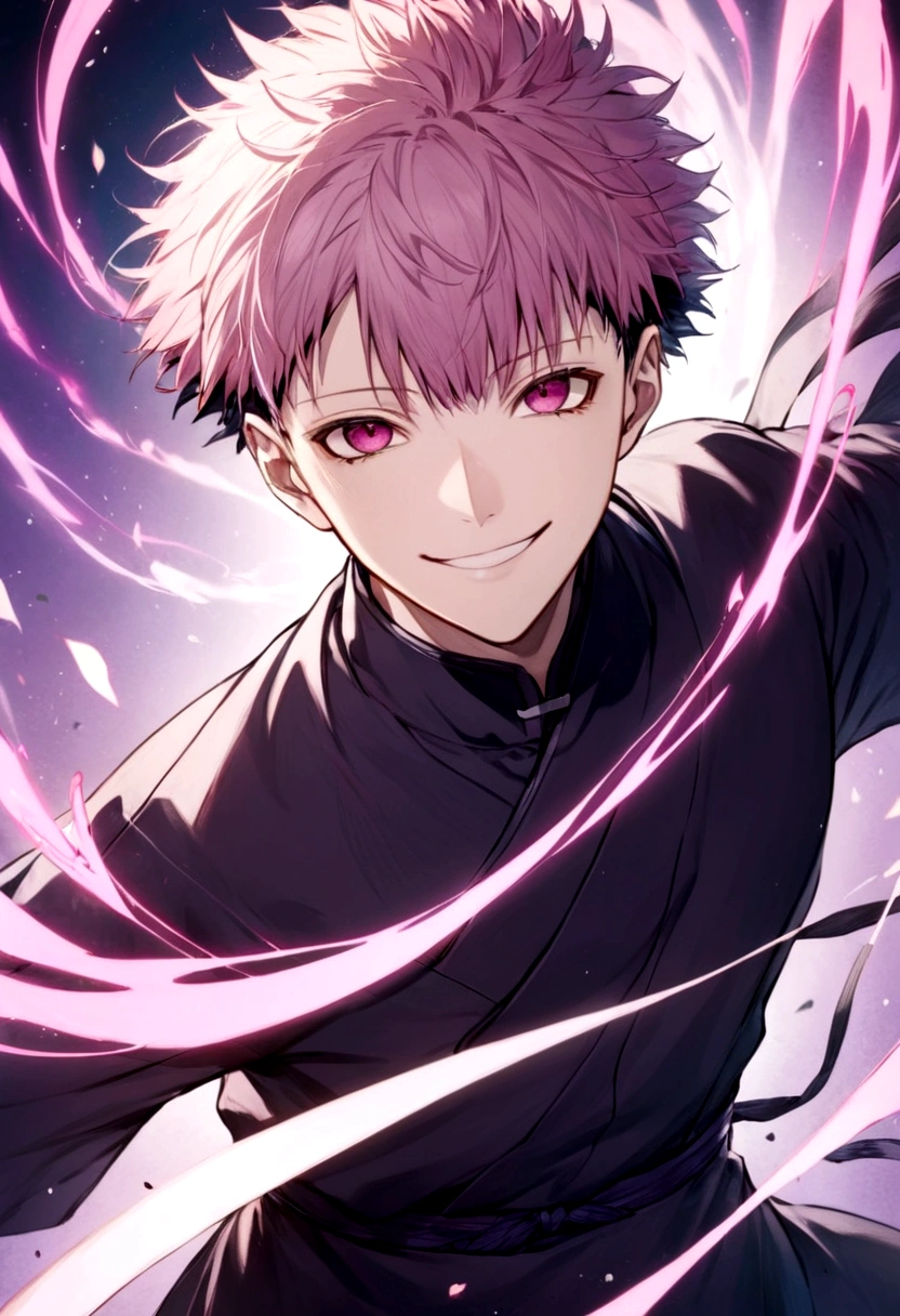 Ryomen Sukuna of jujutsu kaisen smiling 