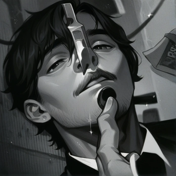 Beautiful man, HD quality, digital art