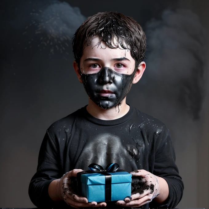 Boy is covered in soot after gift from girl he likes explodes
