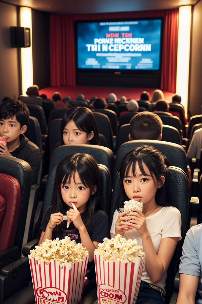 Cinema movie and popcorn