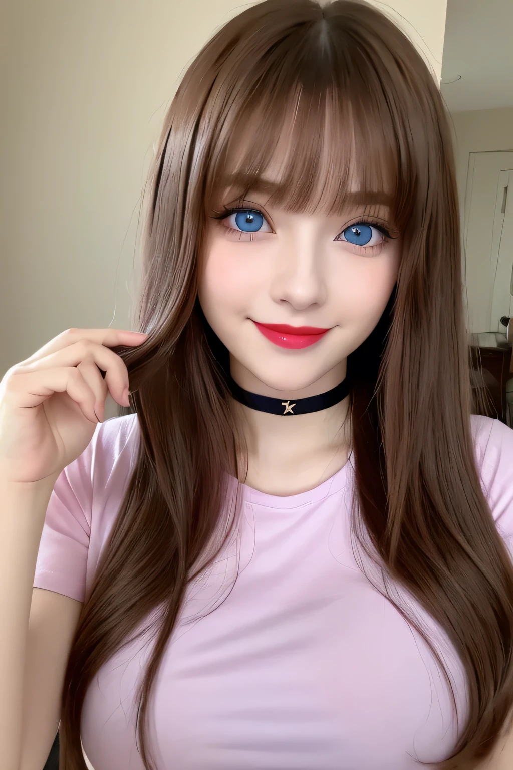 (((32K、very high resolution、High definition、High precision、masterpiece girl 1)))、Raw photos and realistic atmosphere、、Best Quality, hight resolution, and18, 1girl in, Android 18, Solo, Blonde hair, Blue eyes, Short hair, Lovely smile，earrings, Jewelry, And well-known, Medium milk，Magenta and red and black and white sexy little lace bra:1.2、Magenta and red and black and white sexy little lace panties:1.2、Medium、The best smile、​masterpiece、top-quality，Great skin，Great hands，(Externally expanded Chest: 1.2)