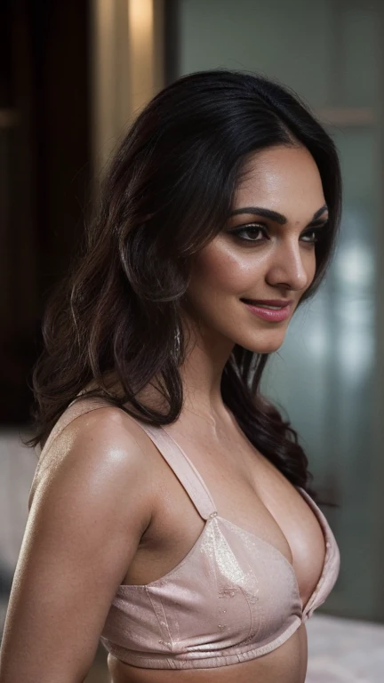 Beimg fucked,Milf,30 year old,no makeup,(1woman:1.3), face and body facing the camera, bustshot of body ,extremely detailed, portrait, looking at viewer, solo, showing midriff and cleavage,(half body:1.3), detailed background, close up, mischievous eyes, cold day time at indoor,(((micro cotton bikini))),clear face,free dry shaggy hair,kiara advani,((ultrahigh quality)),((extreme resolution)),fleshy cheek, cold room,beautiful eyes, busty body
