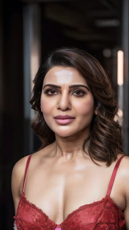 Full body, 32 year old samantha ruth prabhu, ((free uncombed hair)),((selfie view)), closeup body, ((tall body)),(( looking at viewer)),((big cheeks)),30 year old woman,1woman,solo,medium breasts,(fleshy face),medium hair,cleavage,navel,midriff,( bedroom) ,((lingerie)),cold room,
best quality,an extremely delicate and beautiful,CG,unity,8k wallpaper,Amazing,finely detail,extremely detailed CG unity 8k wallpaper,incredibly absurdres,huge filesize,ultra-detailed,highres,extremely detailed,beautiful detailed girl,realistic,broad fleshy body, ((perfect eyes nd eyebrow))