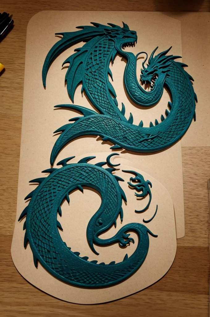 make a dragon with the number 24