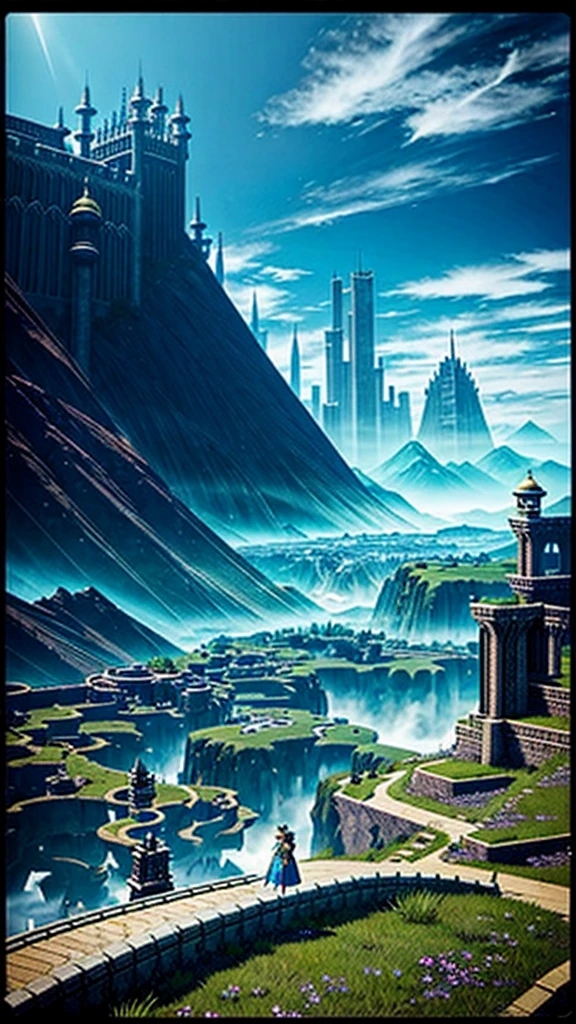 Final Fantasy world. beautiful. City