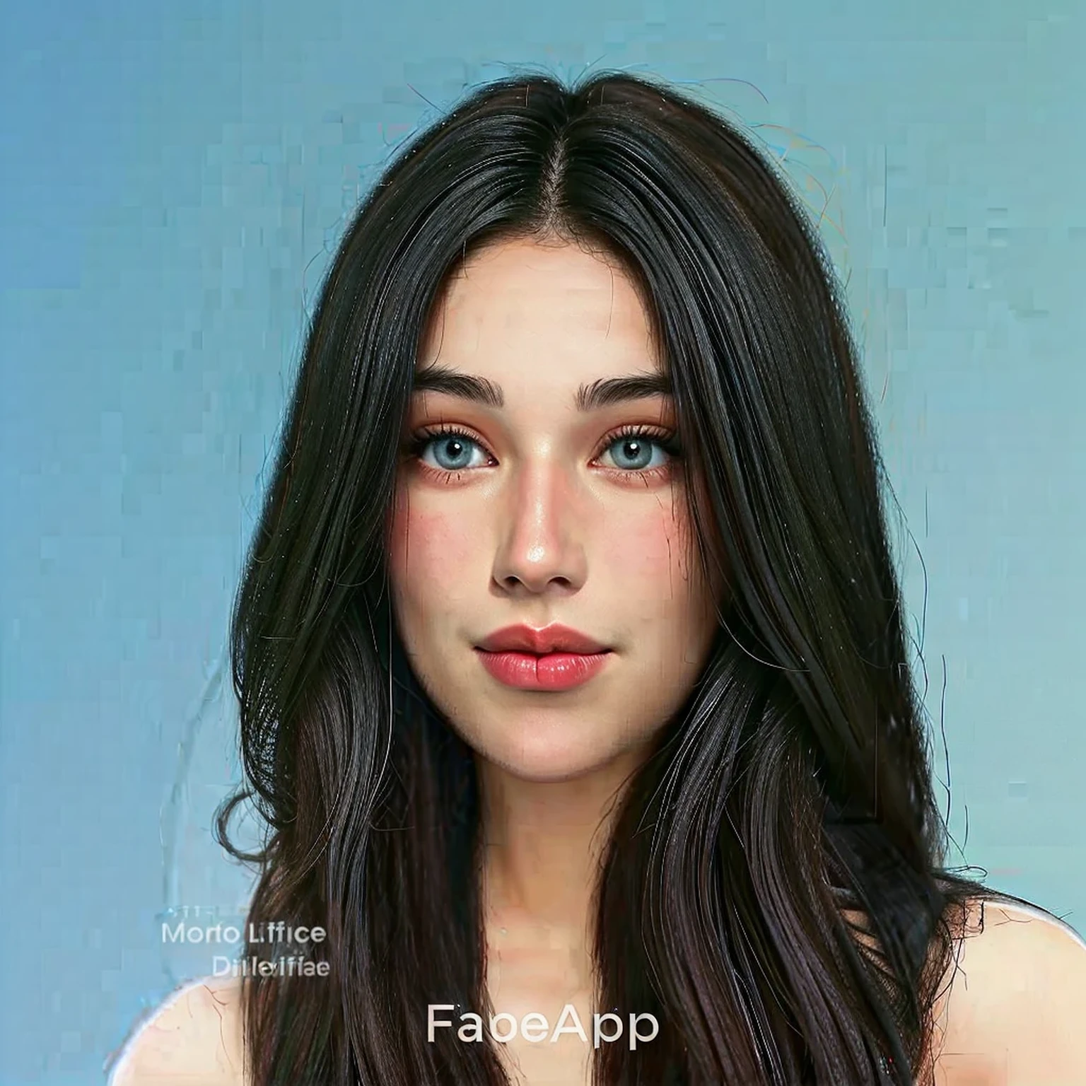 cropped image of a woman with long hair and blue eyes, photolindo lifelike face, photolifelike face, hyperlindo lifelike face, lindo lifelike face, beautiful lifelike face, photo-lifelike face, accurate ultra lifelike faces, photolifelike faces, lifelike face, Really detailed face, hyperlifelike face, accurate detailed face, beautiful and lifelike face, lifelike face