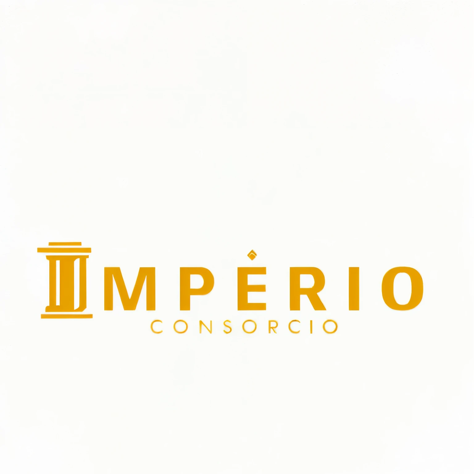 um close de uma parede branca com um logotype dourado, imperial, danger, inspired by Conrad Marca-Relli, imperious, logotype corporativo, empire, simple logo, inspired by Pedro Álvarez Castelló, inspired by Mirabello Cavalori, logotype, inspired by Coppo di Marcovaldo, logotype design, logotype minimalista, emperor