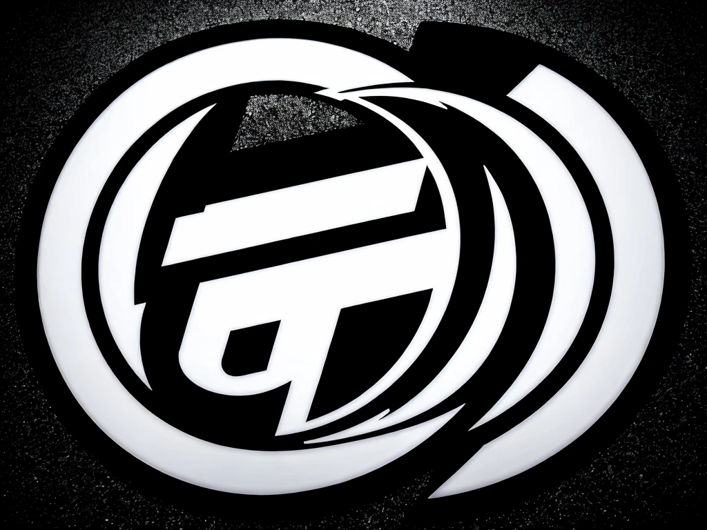 Transparent glossy hawkeye logo on a black background
