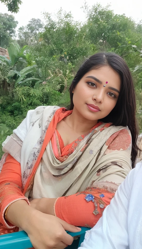 a woman in a sari posing for a picture, indian goddess, traditional beauty, indian, beautiful goddess, ornate cosplay, indian style, indian super model, beautiful maiden, gorgeous woman, south east asian with long, provocative indian, gorgeous beautiful woman, intricate outfit, hindu aesthetic, beautiful asian girl, extremely detailed goddess shot, jaw-dropping beauty, big deep cleavage sexy navel
