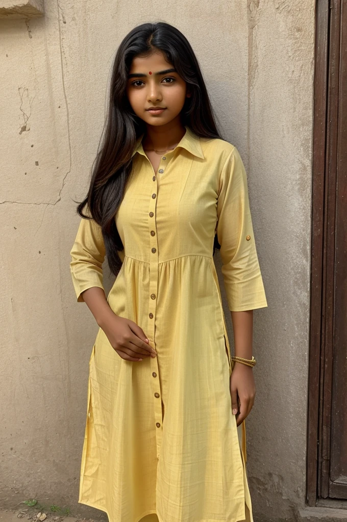  indian girl (beautiful) (in kurti) (poor)