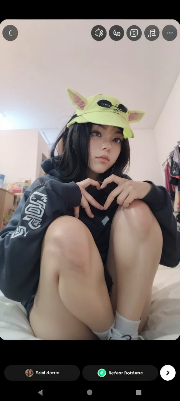 Transform the girl into an anime character