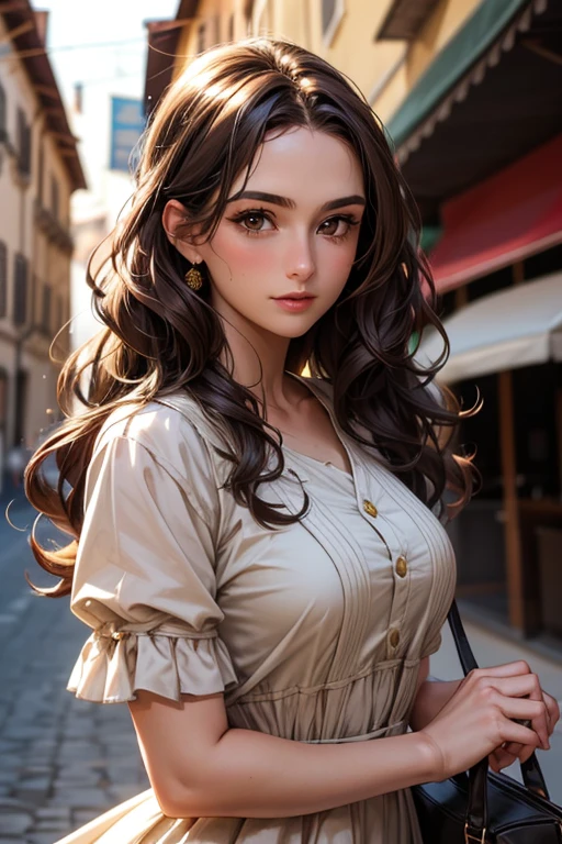 Beautiful boho women with hair that is coarse, wiry, and tightly curled. It often has a rough texture, feels stiff to the touch, and may be prone to frizz and tangling. The curls can be densely packed.