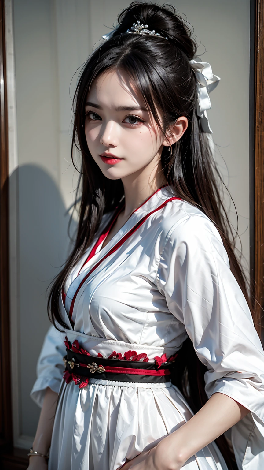 masterpiece,best quality,ultra detailed, 1women, shining skin, solo, jewelry, long hair, hanfu, cherry blomssoms