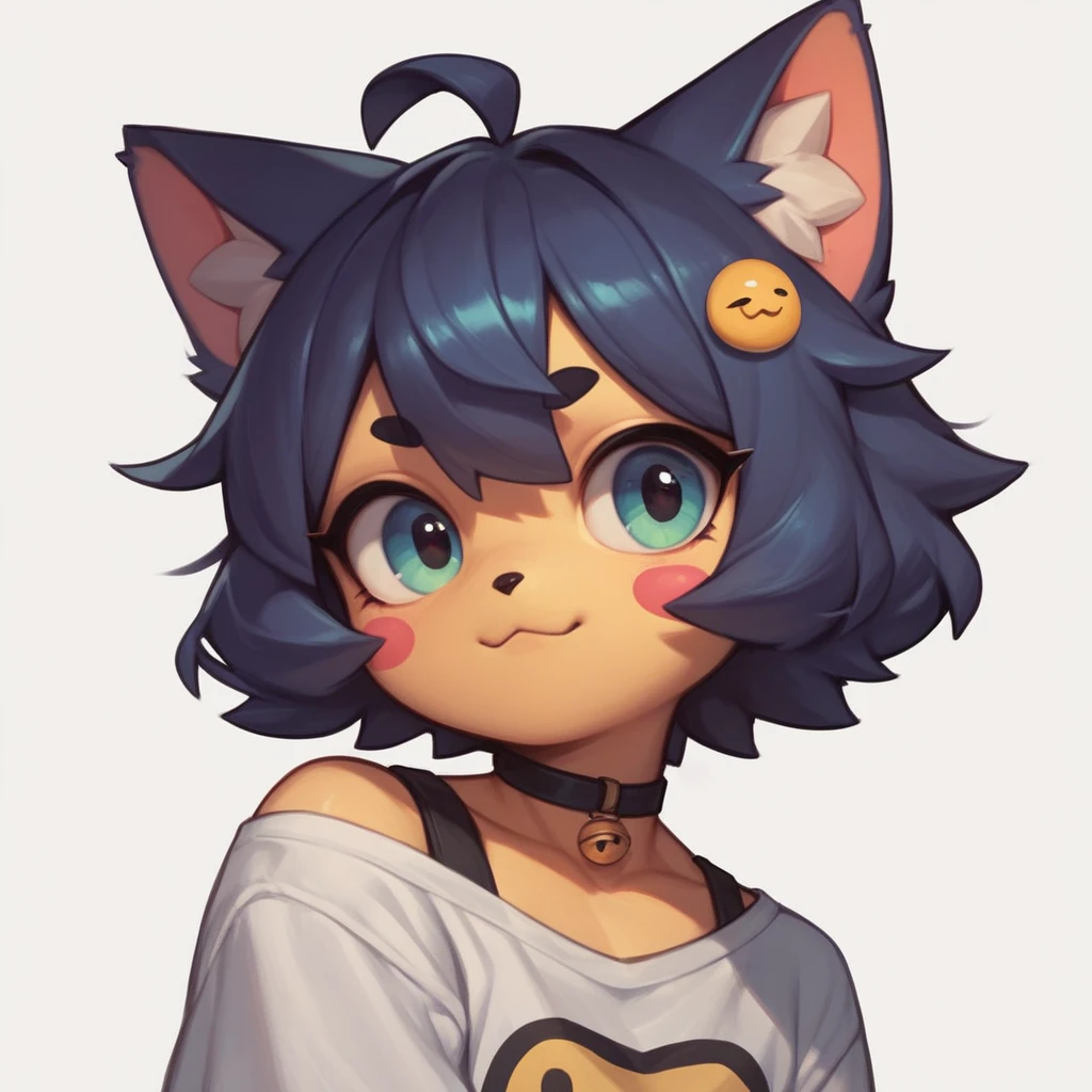 A pack of kawaii fluffy cat emojis for twitch HQ. Side. Different emotions. White background. No arguments