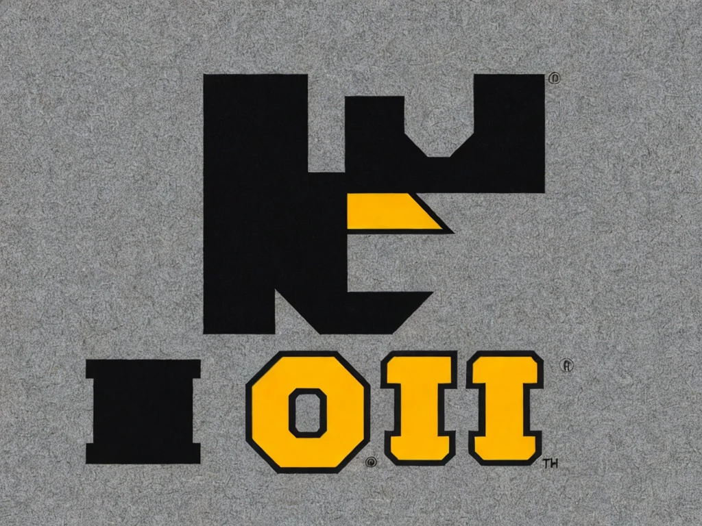 a shiny dark gray University of Iowa Hawkeye logo over a flat black background, 1024x1024, svg vector art, svg art, trending photo, svg illustration, minimalist svg, sfw version, pus, 64x, vector svg art, university, badger badger, svg sticker, iu