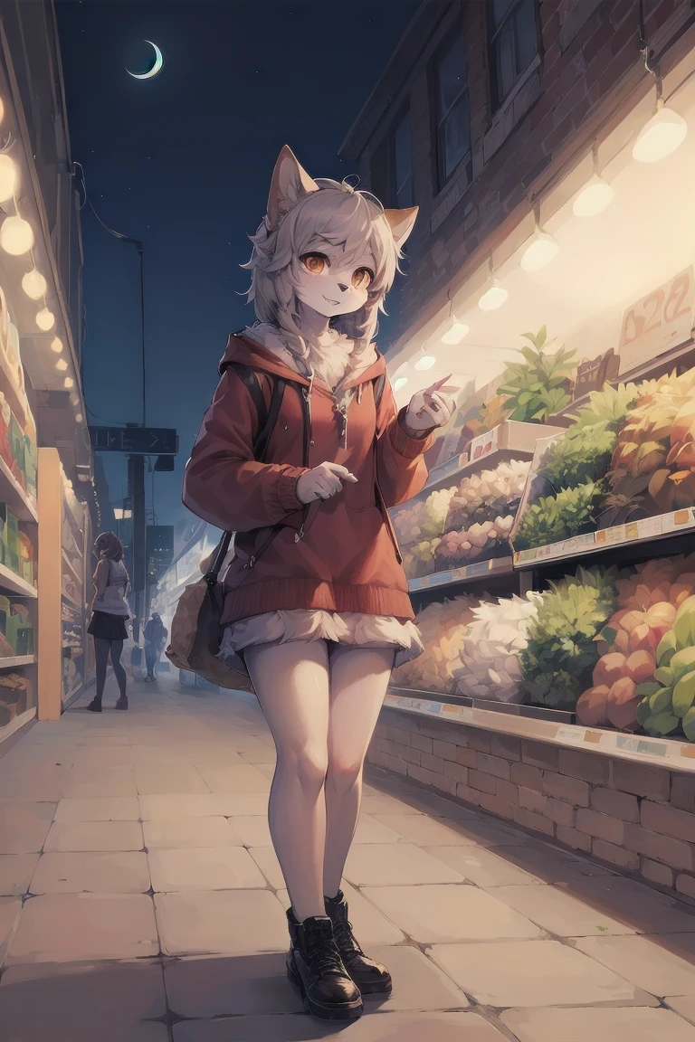 {NFV:1.5},(Furry Art, upload to e621:1.4),(Fluffy man, hairy:1.6),((young:1.7)),(short stature)(fluffy girl:1.7),night city，supermarket，like you&#39;re waiting for someone，in the corner，gold elements on fur，black fur，Golden orange eyes,Graduate students,shaggy,Dingdall effect，world, 𝓡𝓸𝓶𝓪𝓷𝓽𝓲𝓬,baroque style，Effective Texture, Hyper HD,  chedevr,Awarded, Best quality at its best, 16K, A high resolution, high high quality