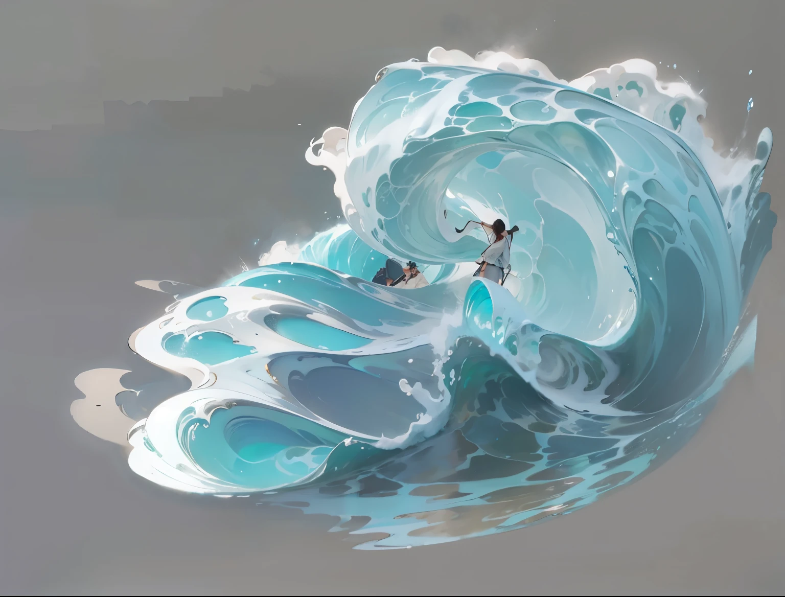 high quality, ,Meticulous portrayal,Clear structure,Clear structure的,Precise construction,,,spray,Water Waves,wave
