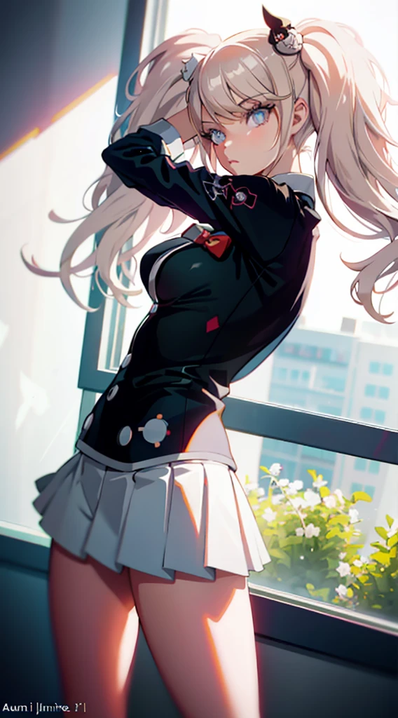 anime girl with big  posing in front of a window, seductive anime girls, Ilya Kuvshinov. 4 k'', ilya kuvshinov and artgerm, attractive anime girls, artgerm and ilya kuvshinov, | fine detail anime, Surrealism female students, Surrealism female students, oppai, Detailed digital anime art