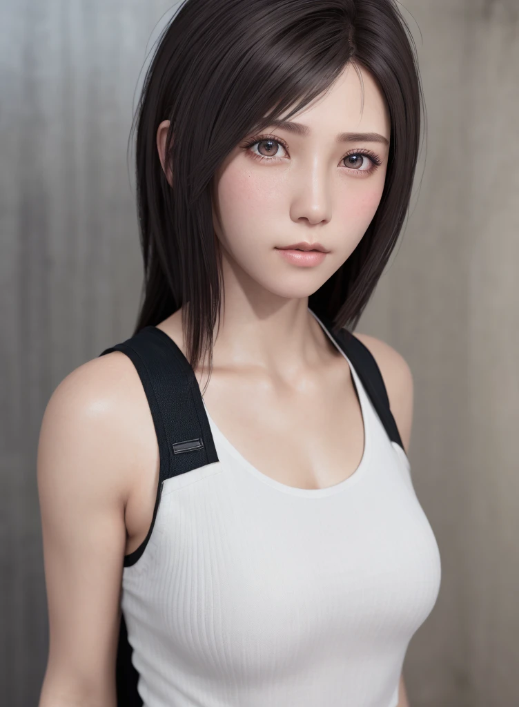 high quality picture, masutepiece, detailed hair texture, Detailed skin texture, Detailed Cloth Texture, 8K, Add fabric details, ultra detailed skin texture, ultra detailed photographic, Skin pores, wearing tank top,full body