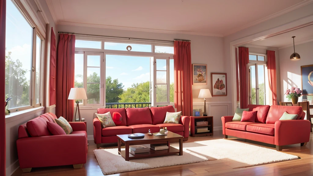 livingroom, with a sofa, window open