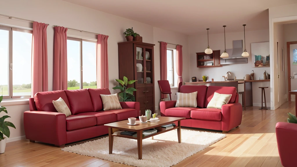 livingroom, with a sofa, window open