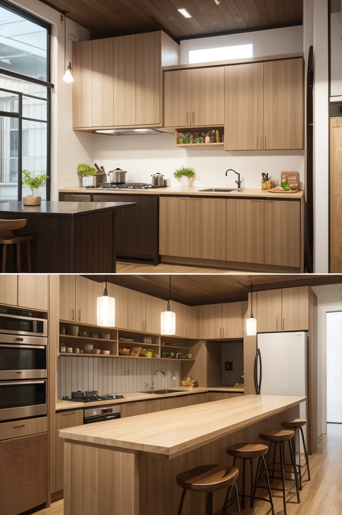 Create a snack bar, 正面, kitchen, and lunch area