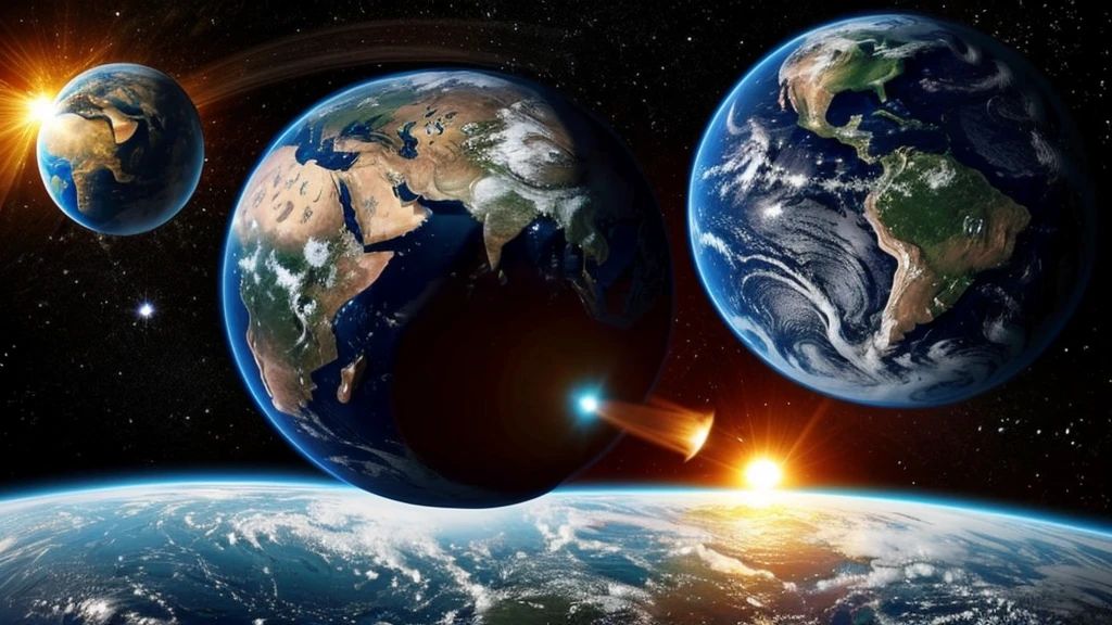 Planet Nibiru destroying the earth in half