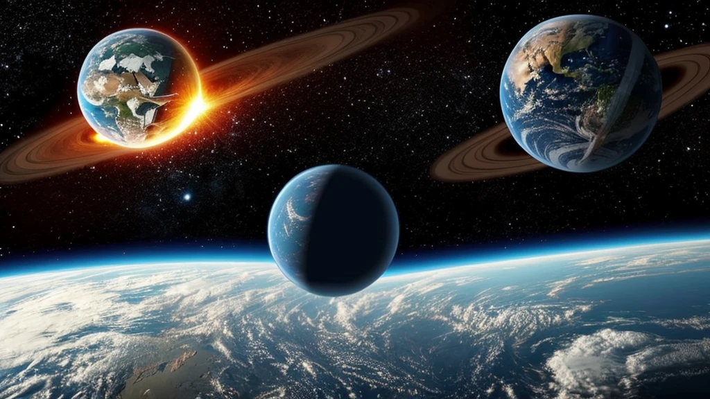 Planet Nibiru destroying the earth in half