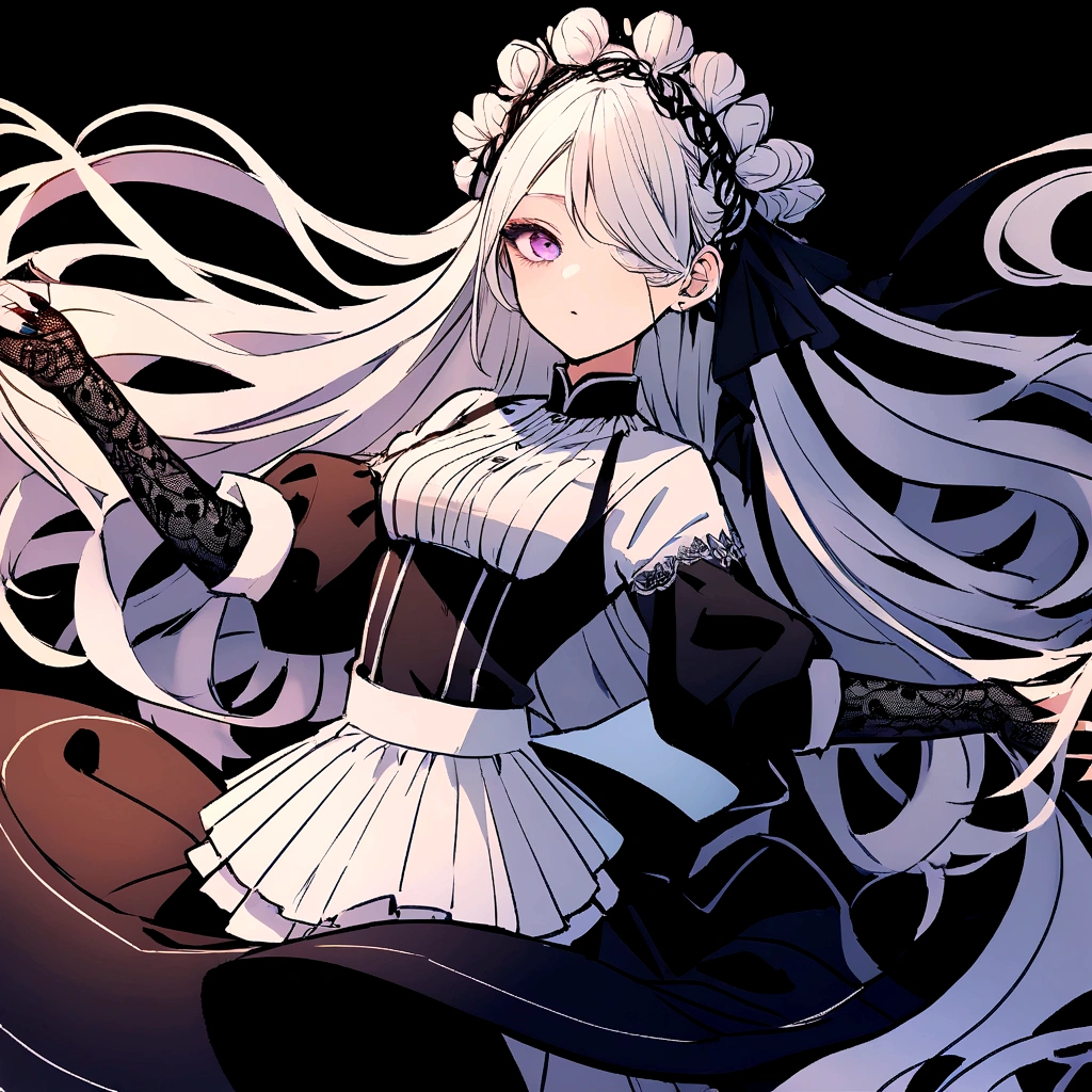 Change your eye color to black, make your hair short, change your hair color to black and white