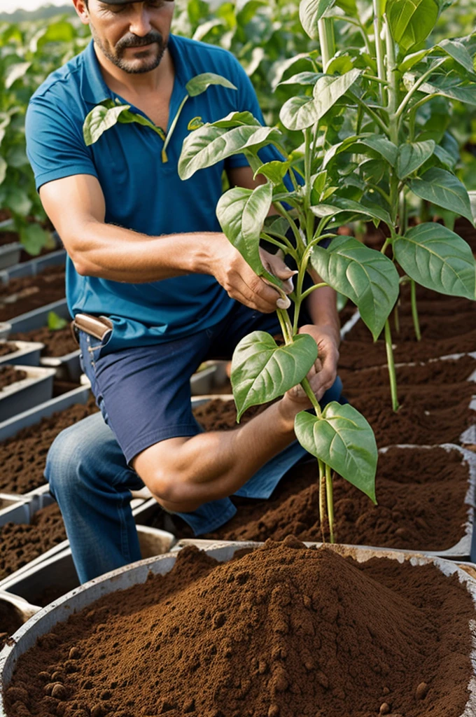 Sowing chili crops