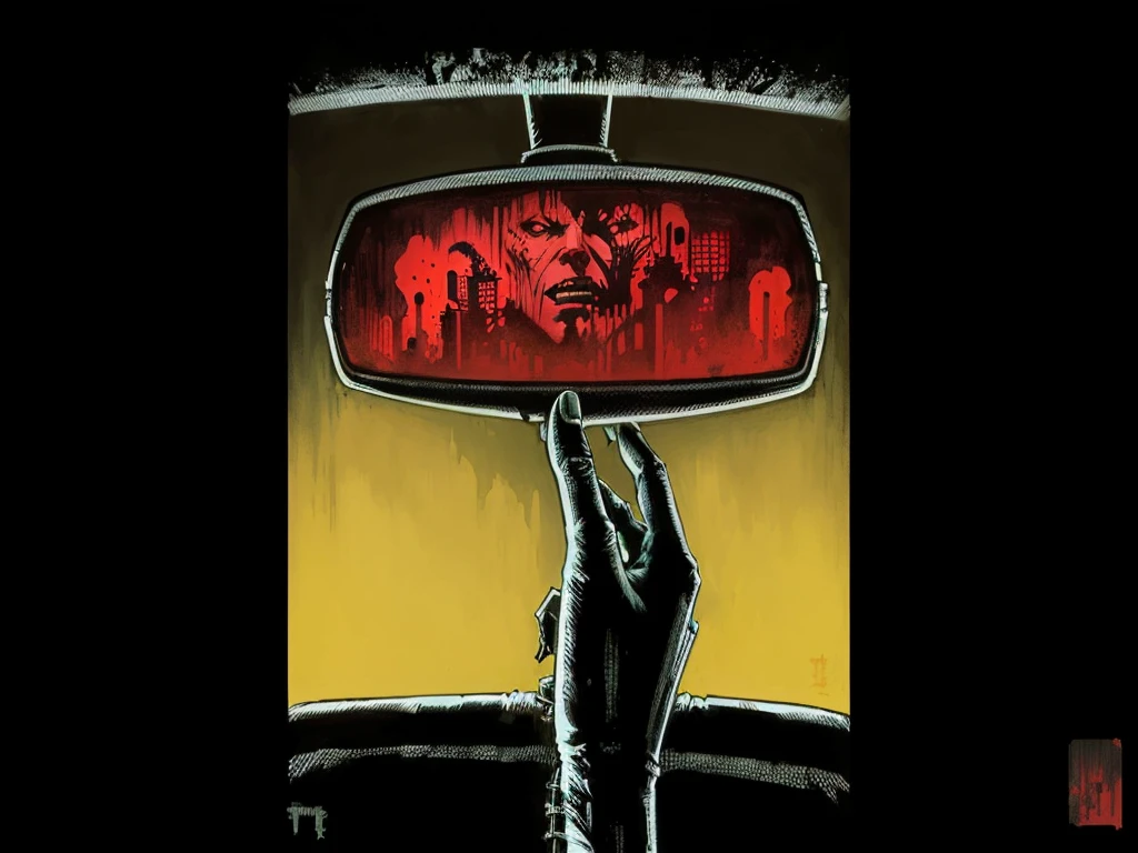 horror illustration, by Tim Doyle, martin ansin, detailed art in color, by Zoran Mušič, illustrative!!, horror artwork, album art,