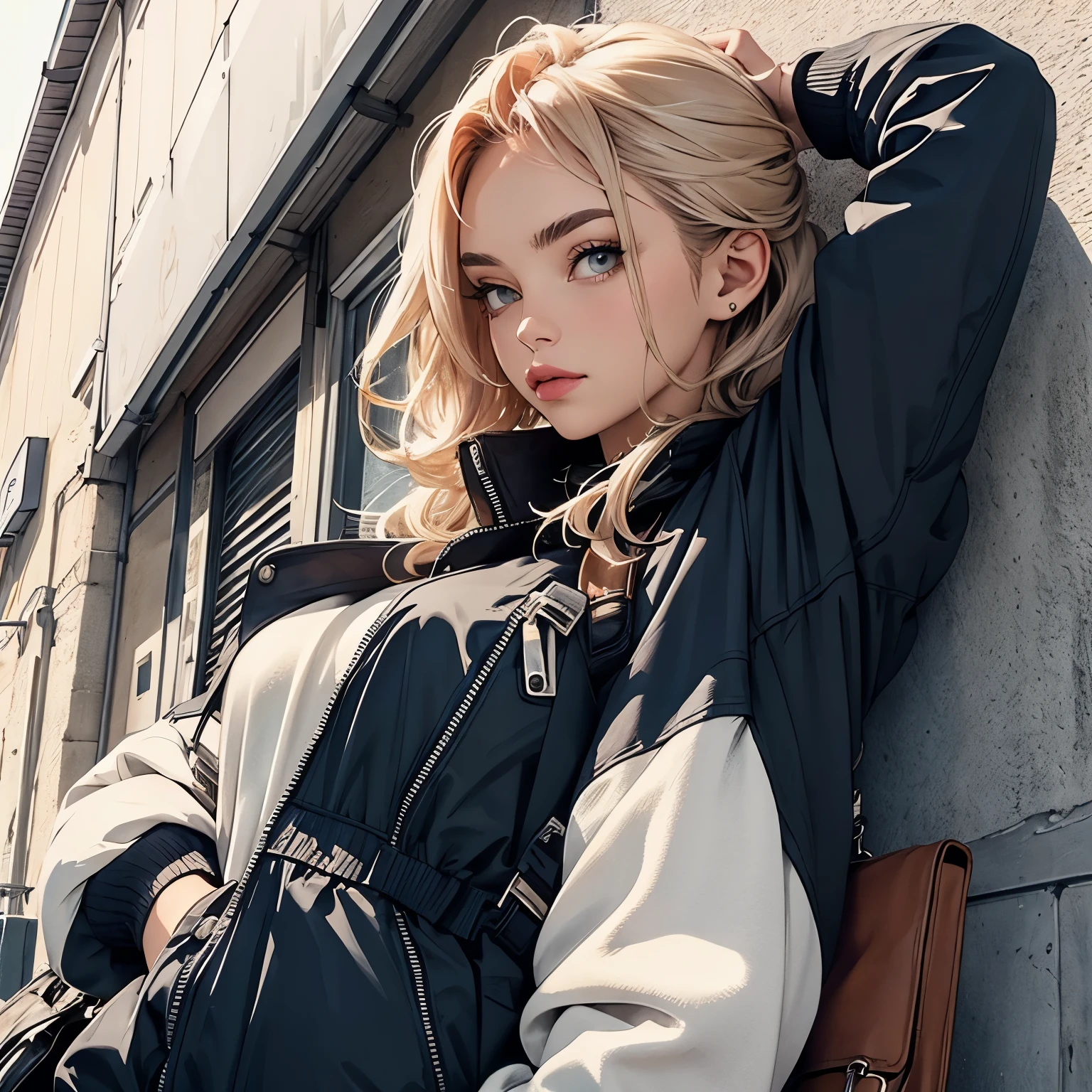 beautiful woman with jacket