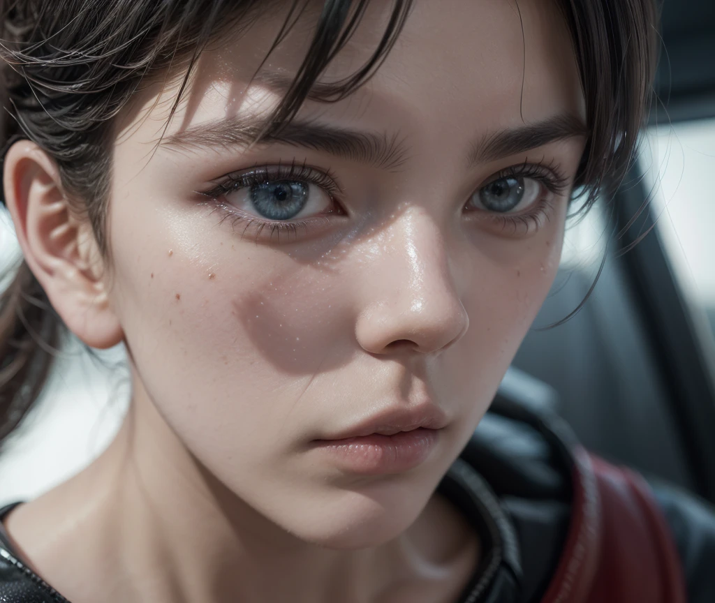 (1 girl:1.3), Alone, (((Very detailed face)))), ((Very detailed eyes and face.)))), beautifuls detalles ojos, body parts__, Official Art, unified 8k wallpaper, super detailed, beautiful and beautiful, beautiful, Masterpiece, Best Quality, Original, Masterpiece, super fine photo, Best Quality, super high resolution, realistic realism, sunlight, Full length portrait, extraordinary beauty, dynamic pose, delicate face, vibrant eyes,, (look from behind:1.2), (look from behind:1.2) , He wears a Spider-Man suit., red and black color scheme, spider, fondo muy detallado del Ceiling de la ciudad, Ceiling, with city views, detailed face, detailed complex busy background, disordered, gorgeous, milky white, very detailed skin, realistic skin details, visible pores, clear focus, volumetric fog, 8k hd, DSLR, high quality, film grain, White skin, photographic realism, lomography, Futuristic dystopian megalopolis, translucent