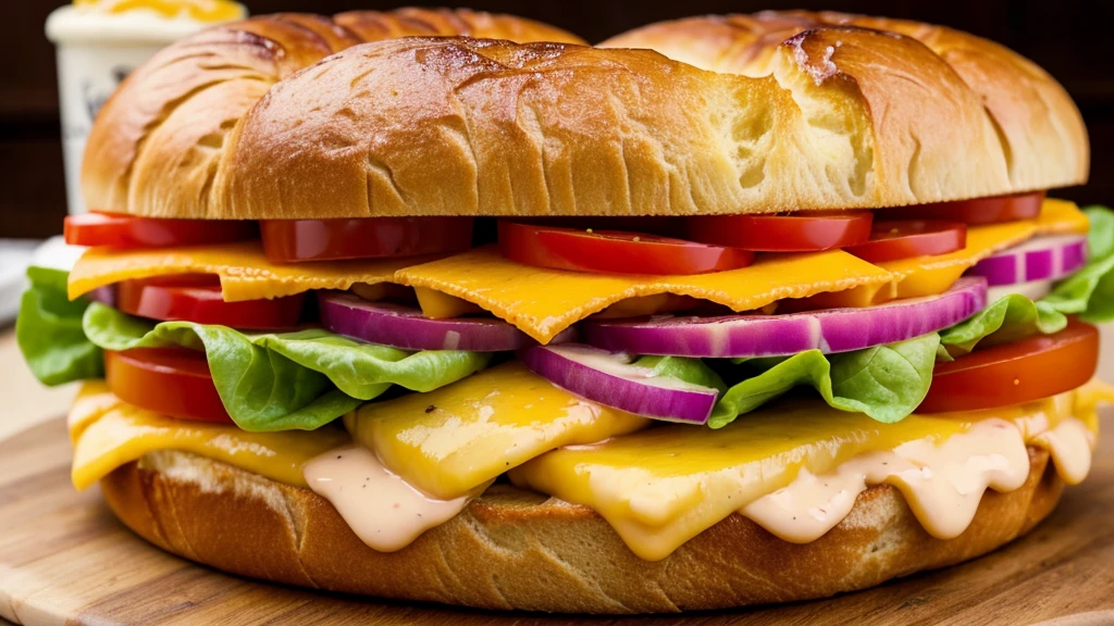 Classic blend Brioche bread Cheddar cheese Lettuce Tomato Red onion Pickles Mayonnaise and ketchup sauce