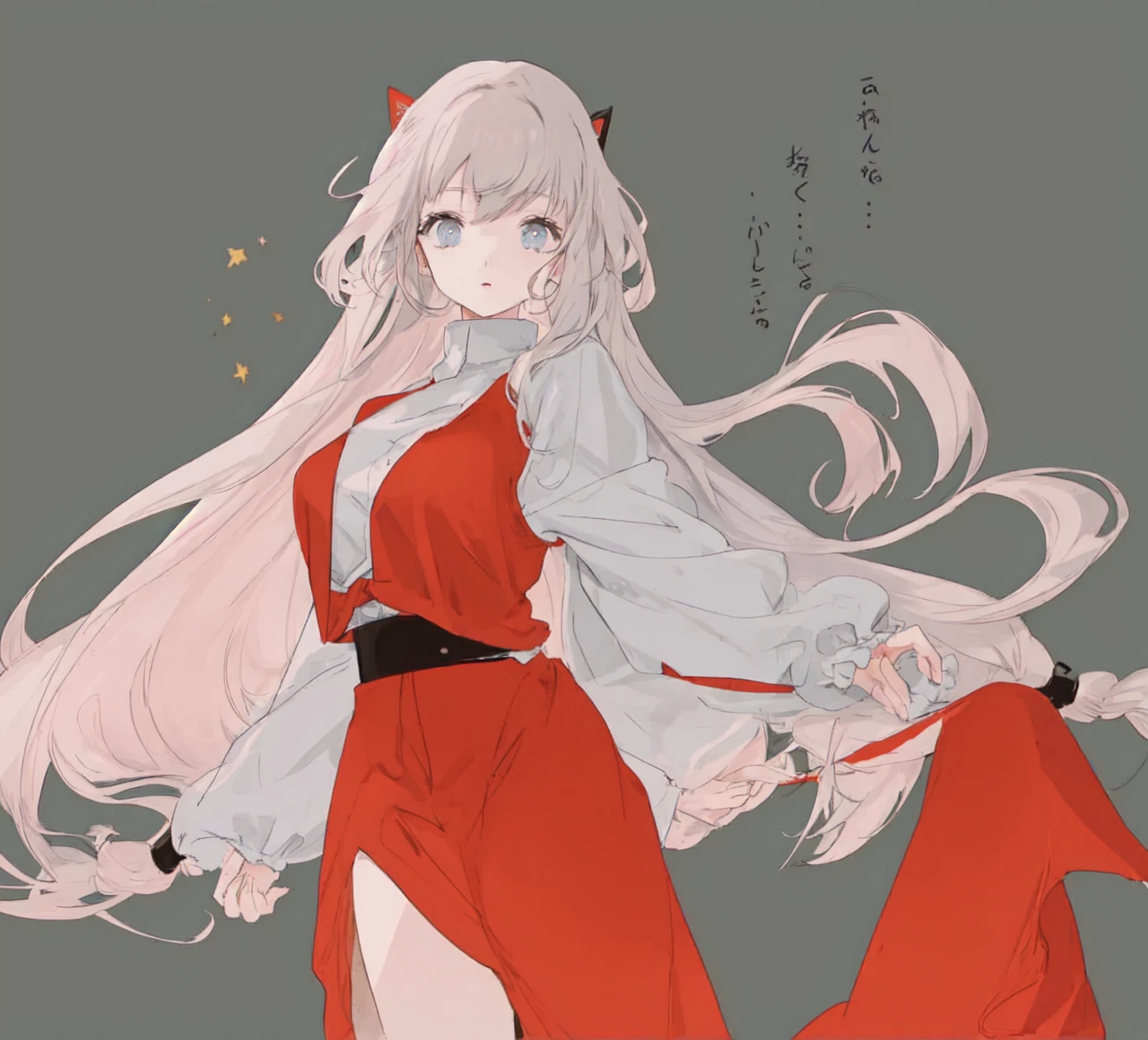Girl long hair
