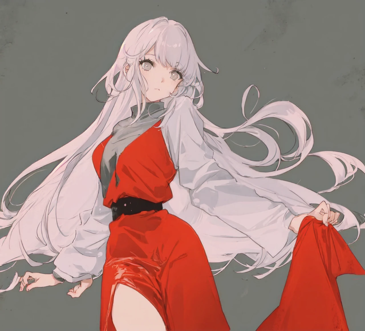 Girl long hair