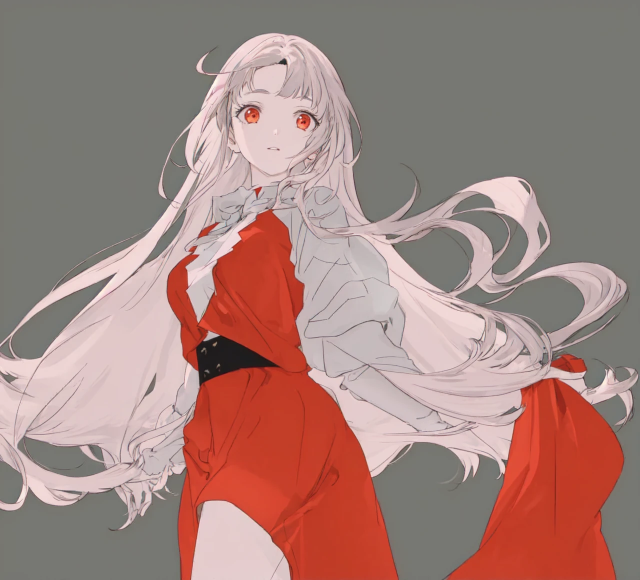 Girl long hair