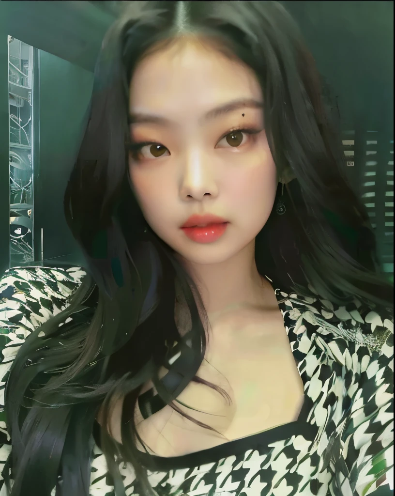 Asian woman araffed with long black hair and a black and white top, jennie blackpink, jossi do blackpink, Parque Roseanne do Blackpink, Retrato de Jossi de Blackpink, Jaeyeon Nam, Heonhwa Choe, Jinyoung Canela, tzuyu from twice, wan adorable korean face, Parque Ji-min, Korean Idol, ulzzang