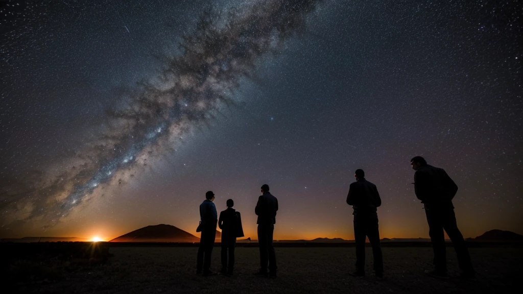 Scientists and astronomers talking